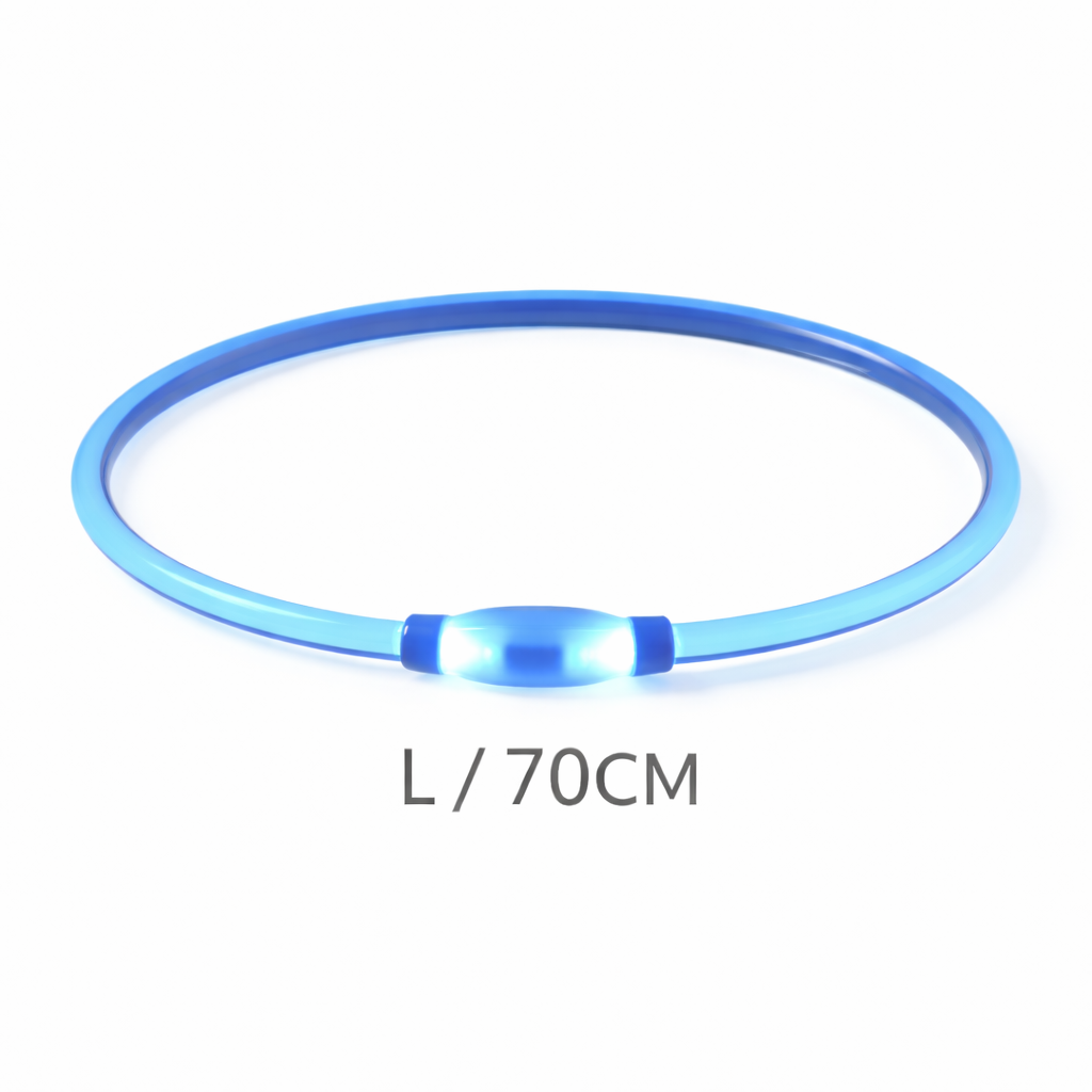 LED Hundhalsband - Uppladdningsbart Lysande Halsband för Hundar
