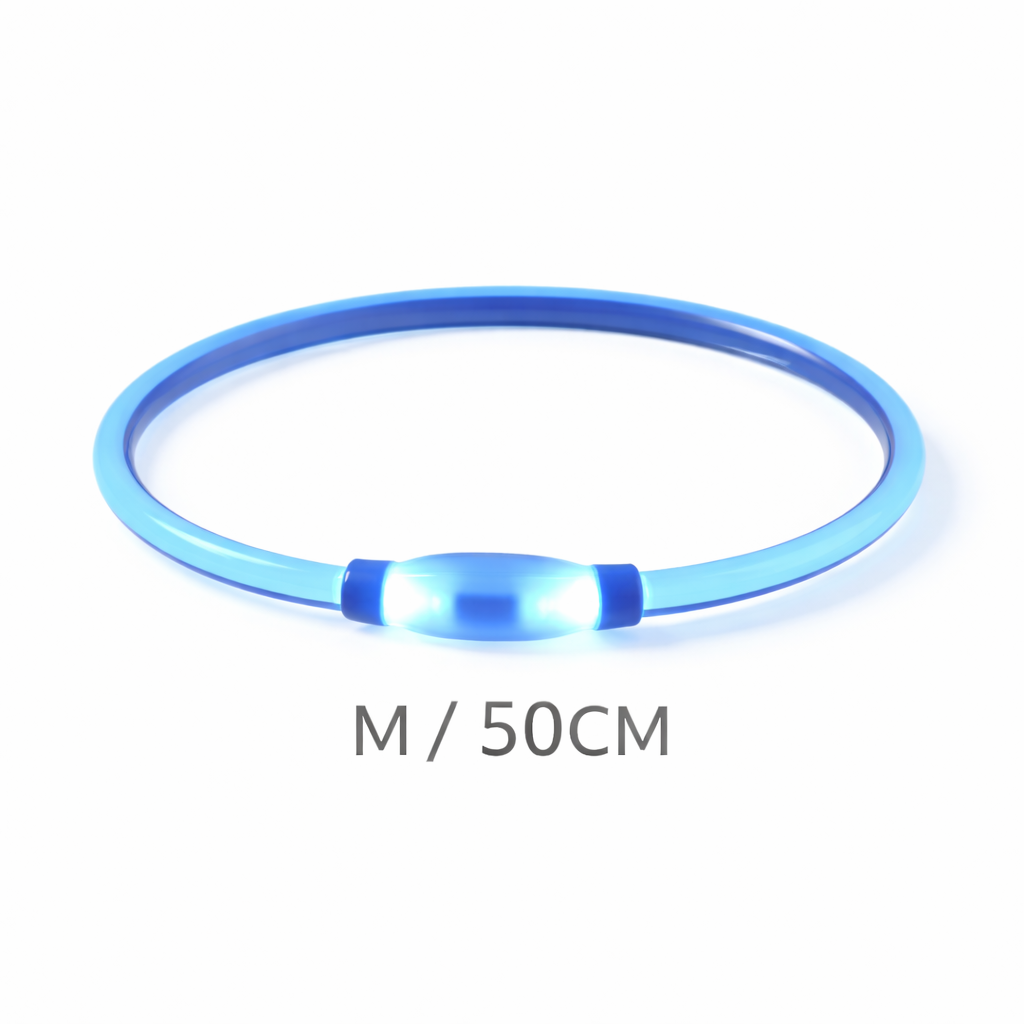 LED Hundhalsband - Uppladdningsbart Lysande Halsband för Hundar