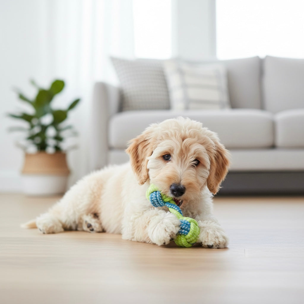 Hundleksak Rep med Knutar - För Valpar och Hundar