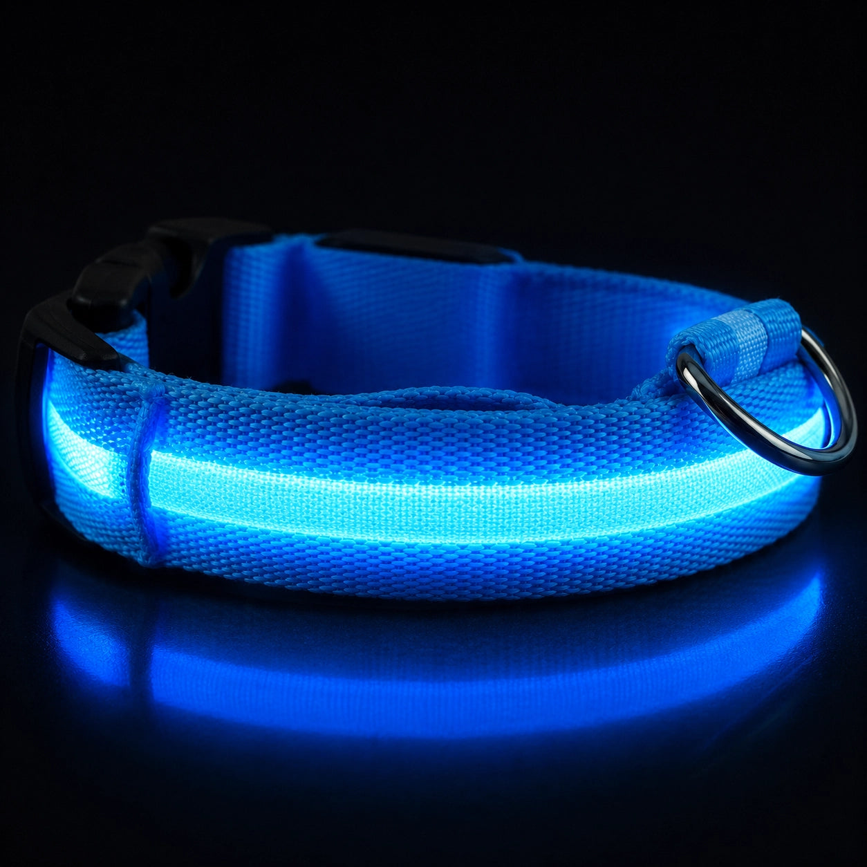 LED-Hundhalsband – Uppladdningsbart, Vattentätt & Reflekterande